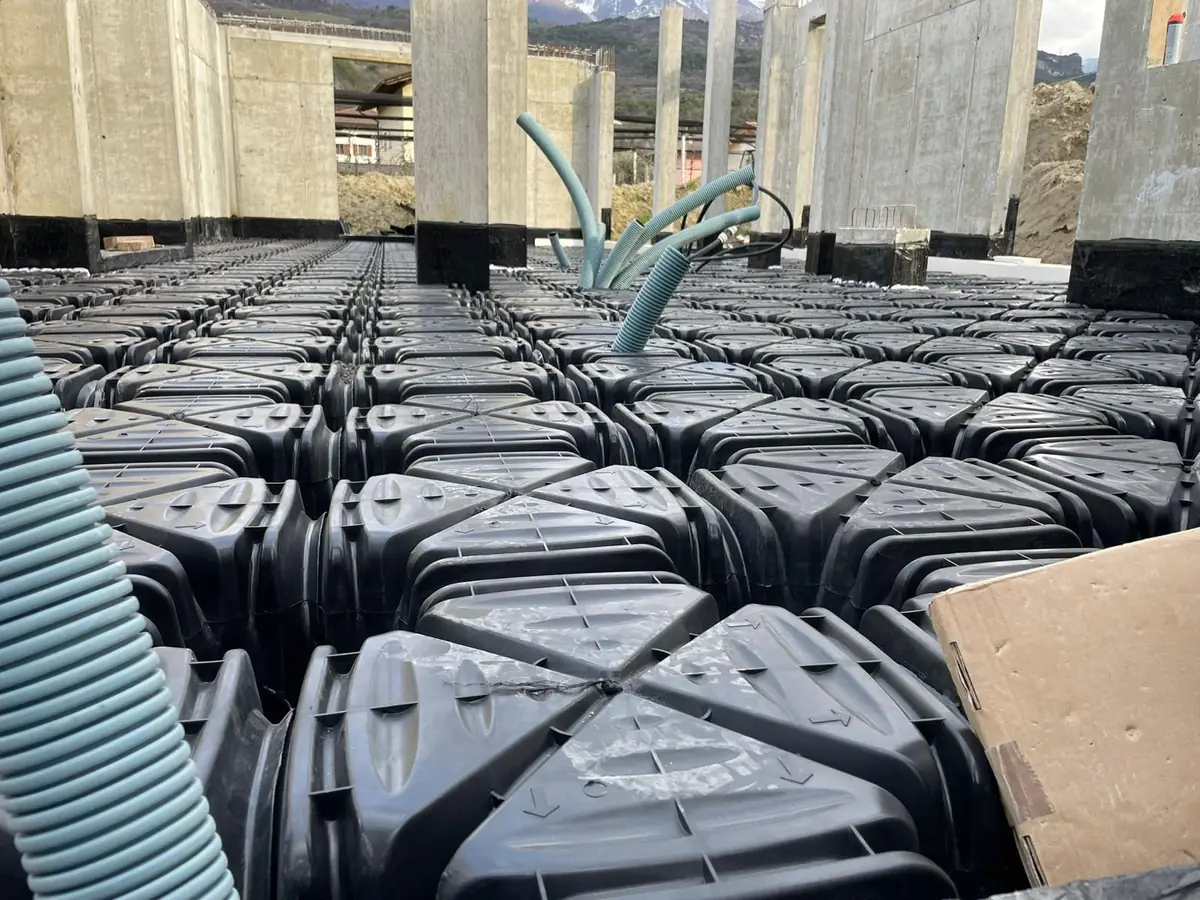 Casseri a cupola in plastica per il vespaio aerato
