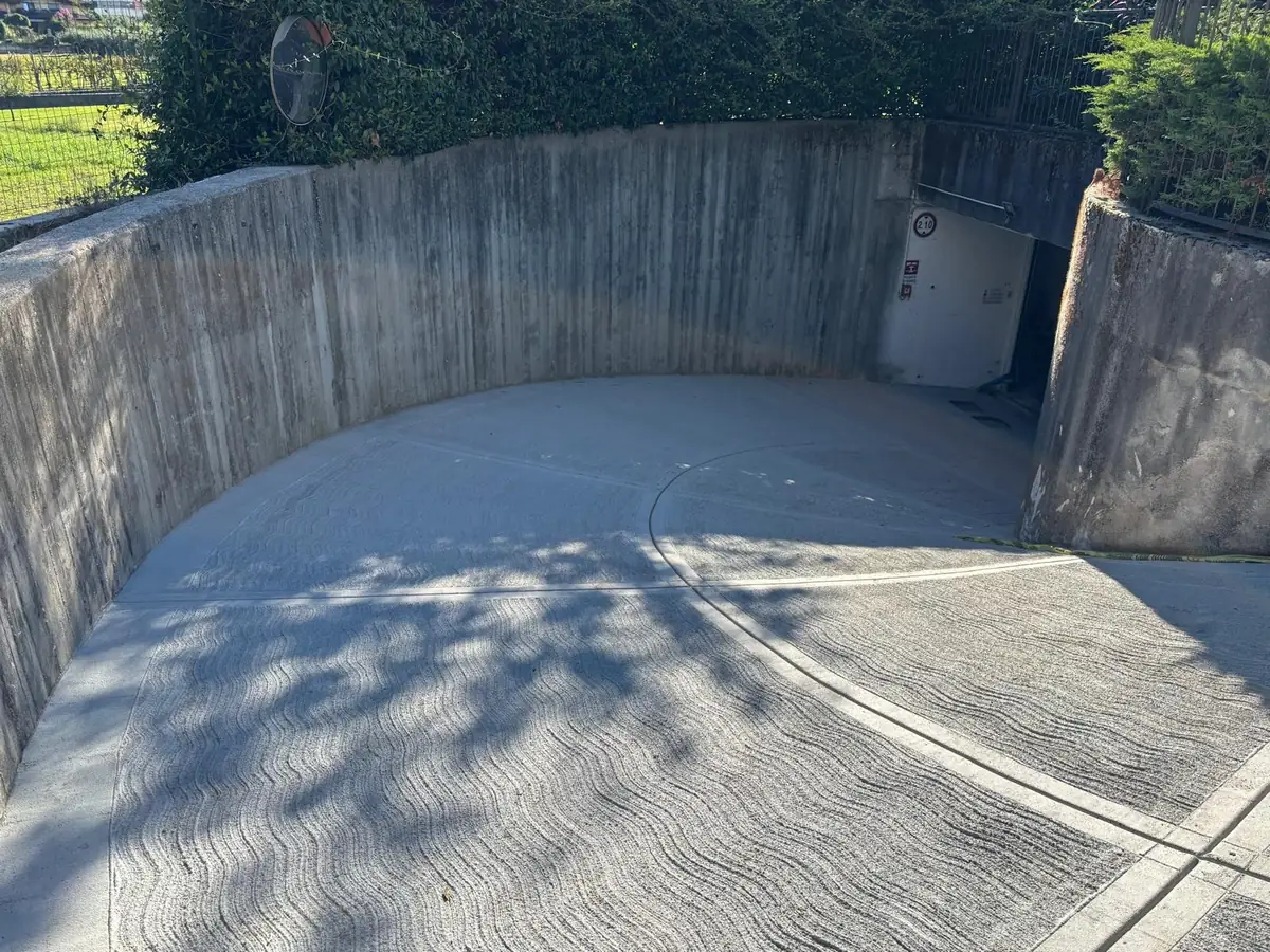 Rampa del garage dopo i lavori